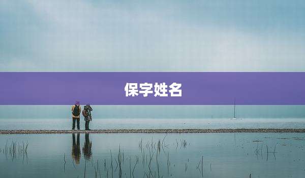 保字姓名