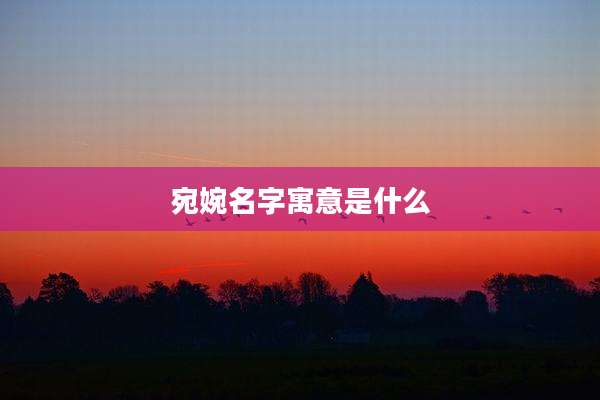 宛婉名字寓意是什么