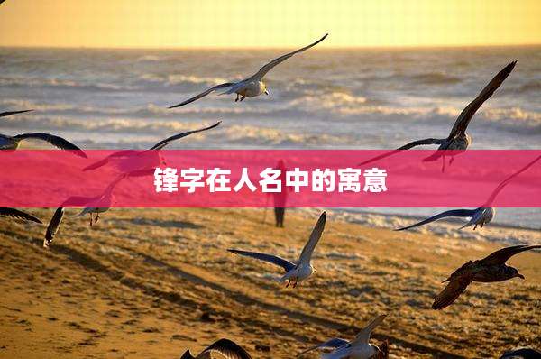 锋字在人名中的寓意