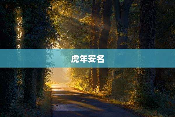 虎年安名