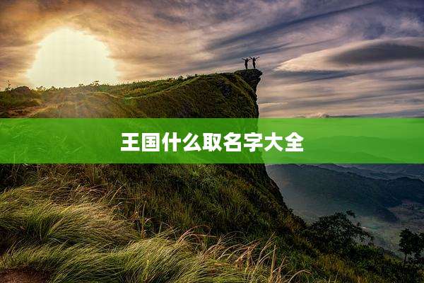 王国什么取名字大全