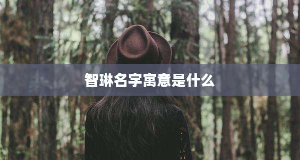 智琳名字寓意是什么