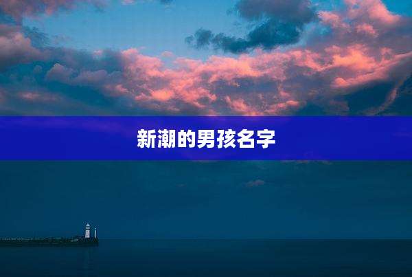 新潮的男孩名字