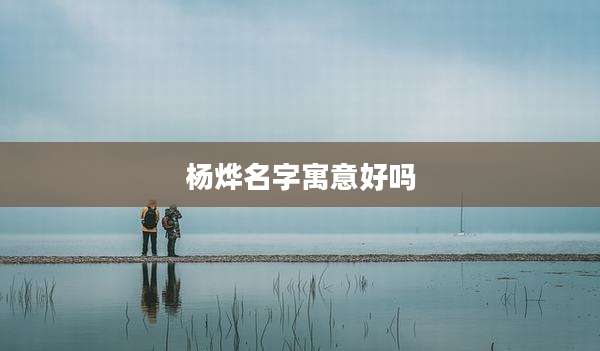 杨烨名字寓意好吗