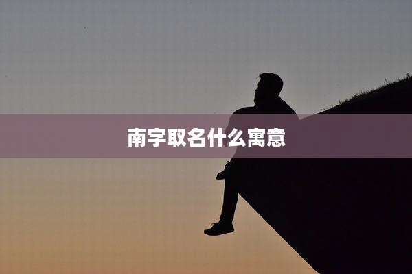 南字取名什么寓意