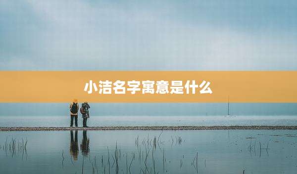 小洁名字寓意是什么