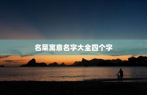 名菜寓意名字大全四个字