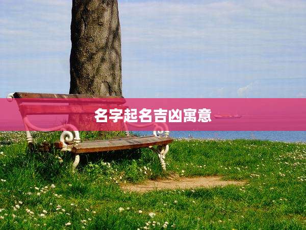 名字起名吉凶寓意