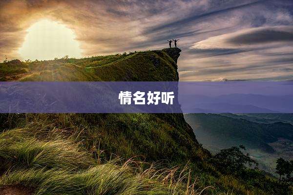 情名好听