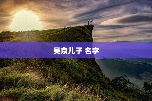 吴京儿子 名字