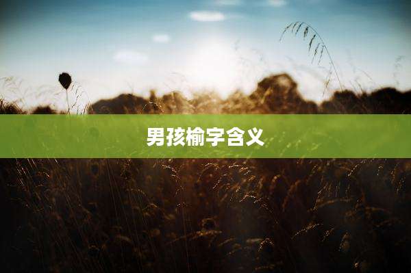 男孩榆字含义