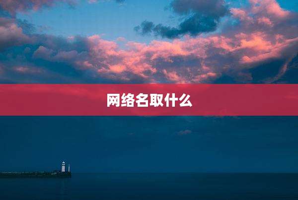 网络名取什么