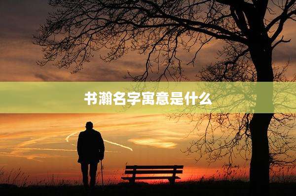 书瀚名字寓意是什么