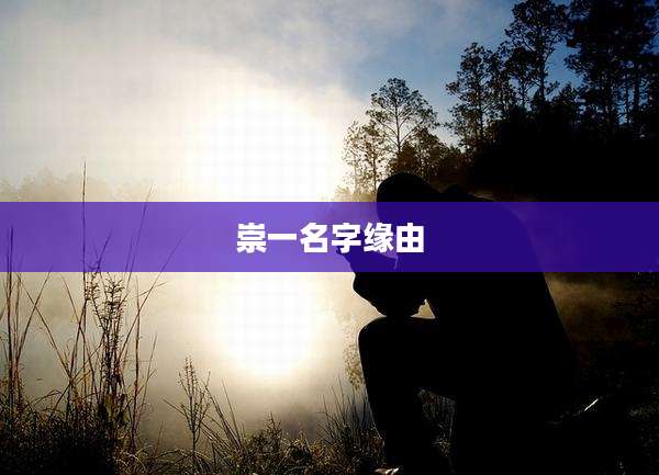 崇一名字缘由