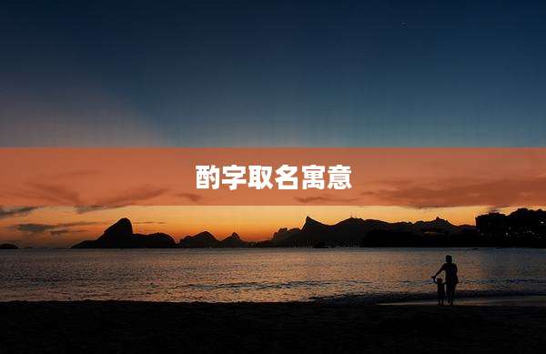 酌字取名寓意