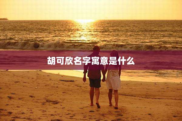 胡可欣名字寓意是什么