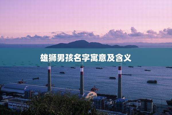 雄狮男孩名字寓意及含义