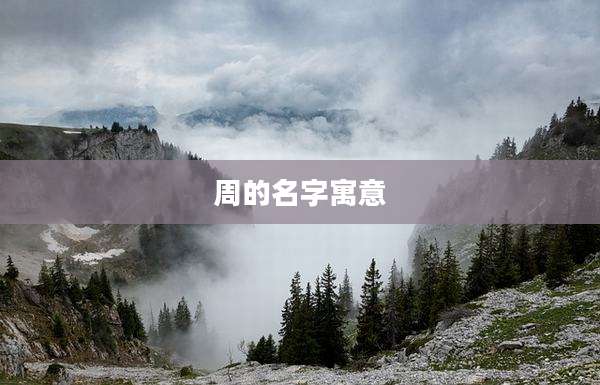 周的名字寓意