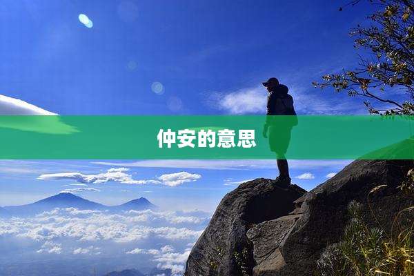 仲安的意思