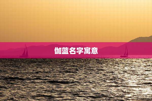 伽蓝名字寓意