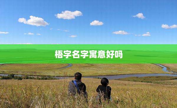 梧字名字寓意好吗