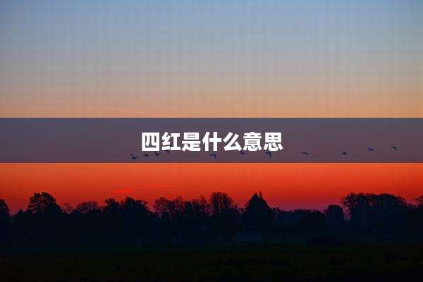 四红是什么意思