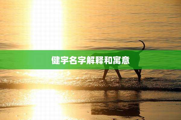 健宇名字解释和寓意