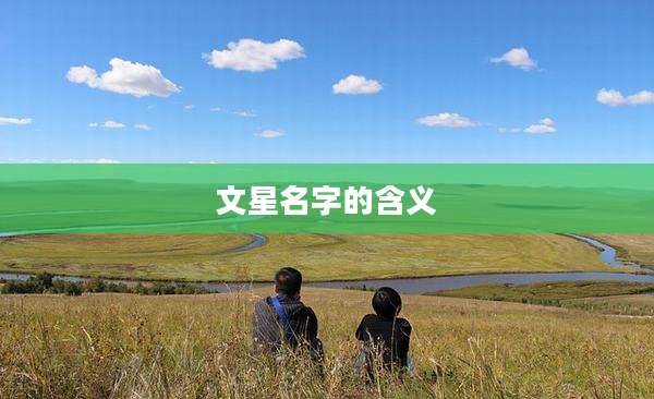文星名字的含义