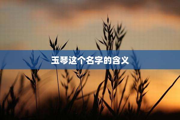 玉琴这个名字的含义