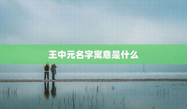 王中元名字寓意是什么