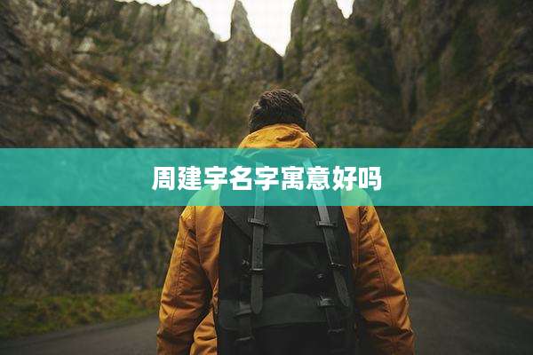 周建宇名字寓意好吗