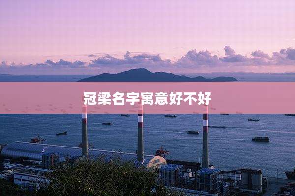 冠梁名字寓意好不好