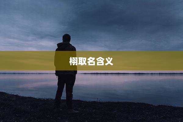栩取名含义