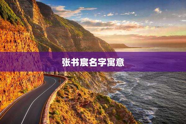 张书宸名字寓意
