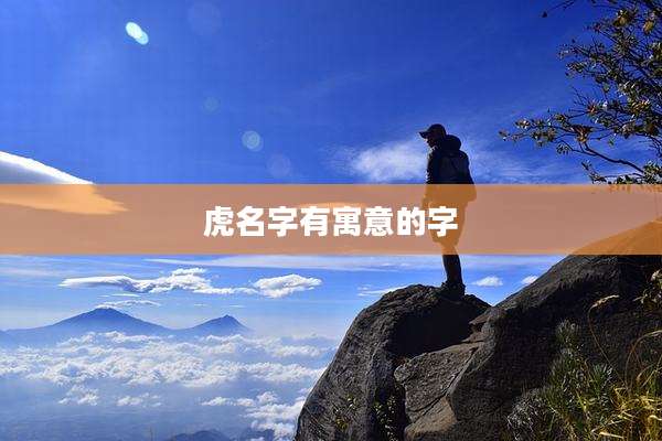 虎名字有寓意的字