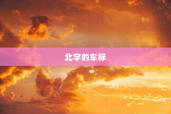 北字的车标