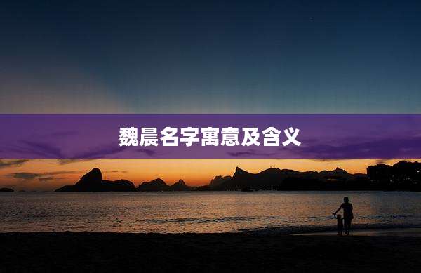 魏晨名字寓意及含义