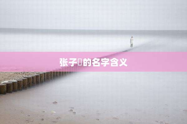 张子燊的名字含义