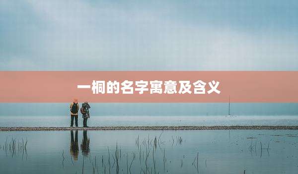 一桐的名字寓意及含义
