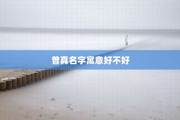 曾真名字寓意好不好