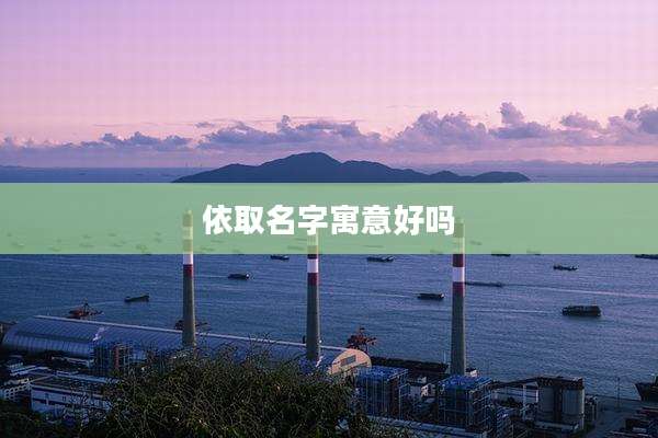 依取名字寓意好吗