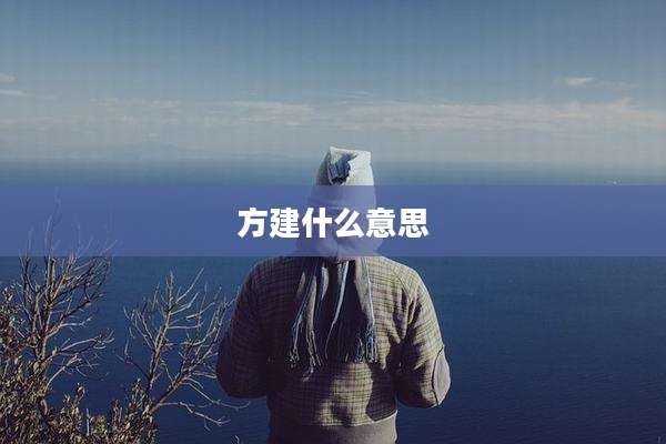 方建什么意思