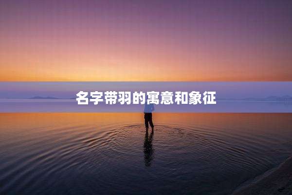 名字带羽的寓意和象征