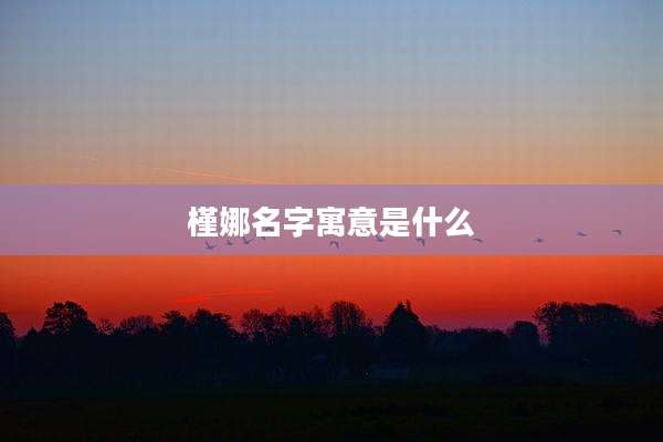 槿娜名字寓意是什么