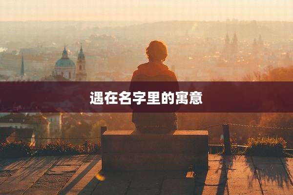 遇在名字里的寓意