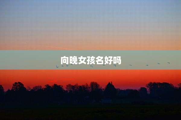 向晚女孩名好吗