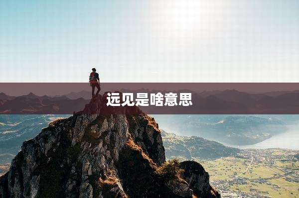 远见是啥意思