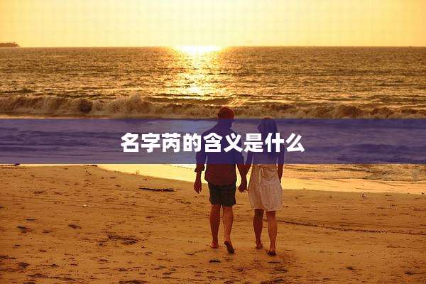 名字芮的含义是什么