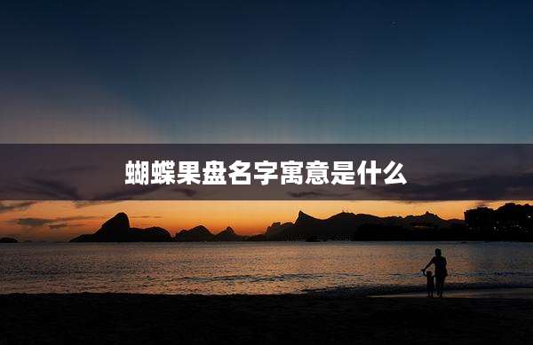 蝴蝶果盘名字寓意是什么