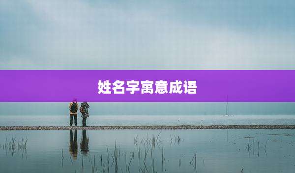 姓名字寓意成语